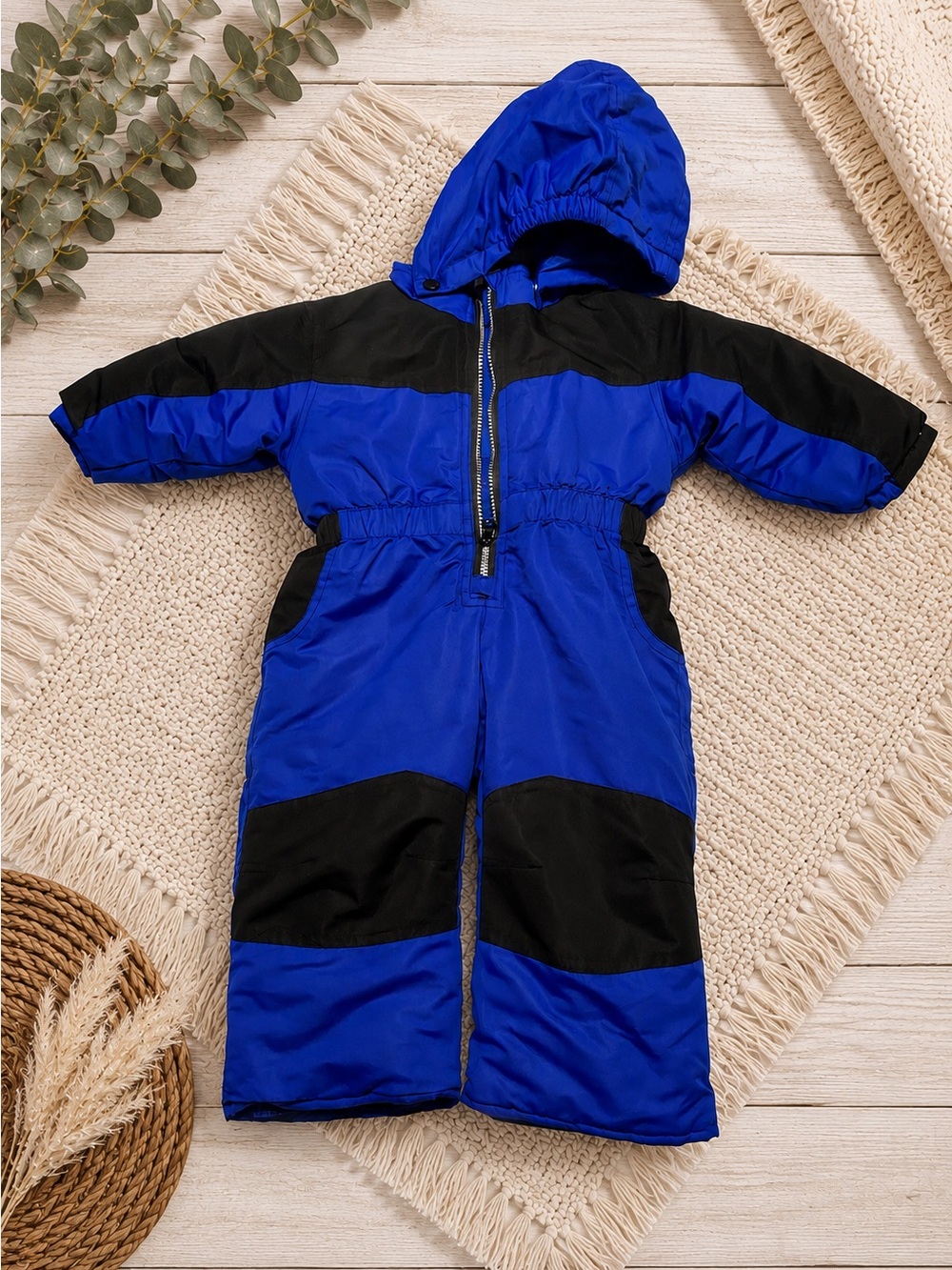 Healthtex Blue and Black Snowsuit